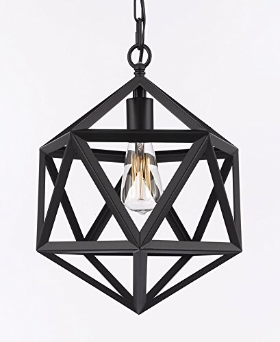Iron Polyhedron Vintage Barn Metal Pendant Chandelier Lighting